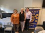Tammy Mosteller Immediate Past District Governor 7670, Vicky Rappold HNR Club President and Kenny Janes Immediate Past District Governor 7600.